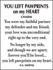 YOU LEFT YOUR PAWPRINTS  on my Heart charms