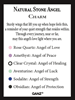 Natural Stone Angel Charms