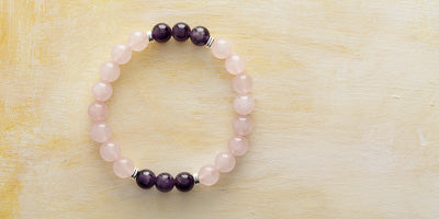 8MM ROSE QUARTZ - AMETHYST